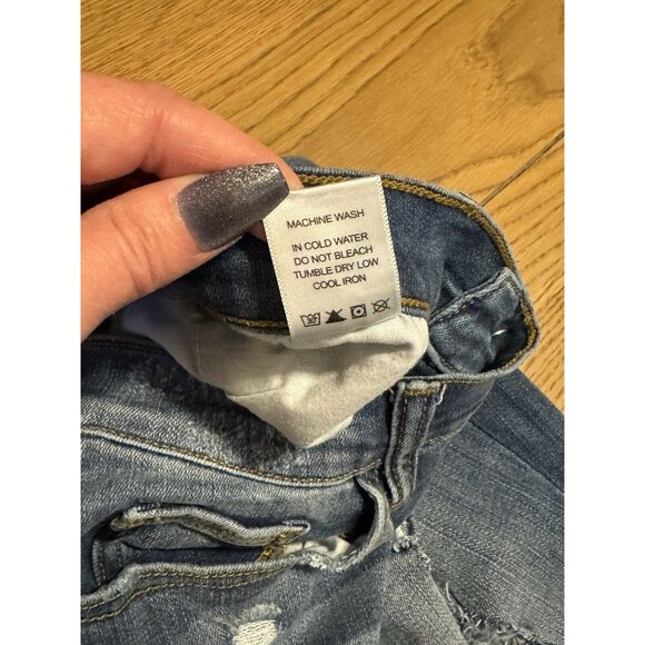 Judy Blue Jeans Womens 7/28‎ Blue Skinny Fit Distressed Stretch Denim Pants City - Picture 11 of 13